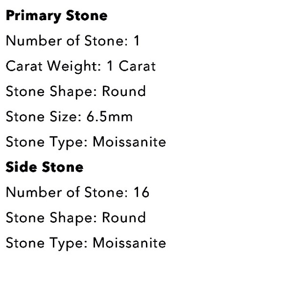 🌟MomentWish 1 Carat Moissanite Engagement Ring🌟  NIB - Picture 14 of 15